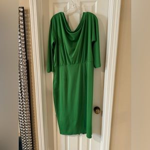 Green Off-Shoulder Bodycon Dress